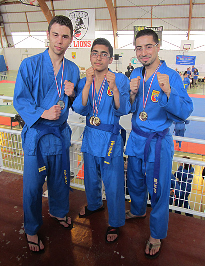 Thomas Tran, Mehdi Boukhriss et Brahim Boukhriss